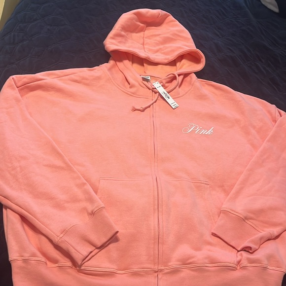 PINK Everyday Fleece Full Zip Hoodie - Picture 5 of 8